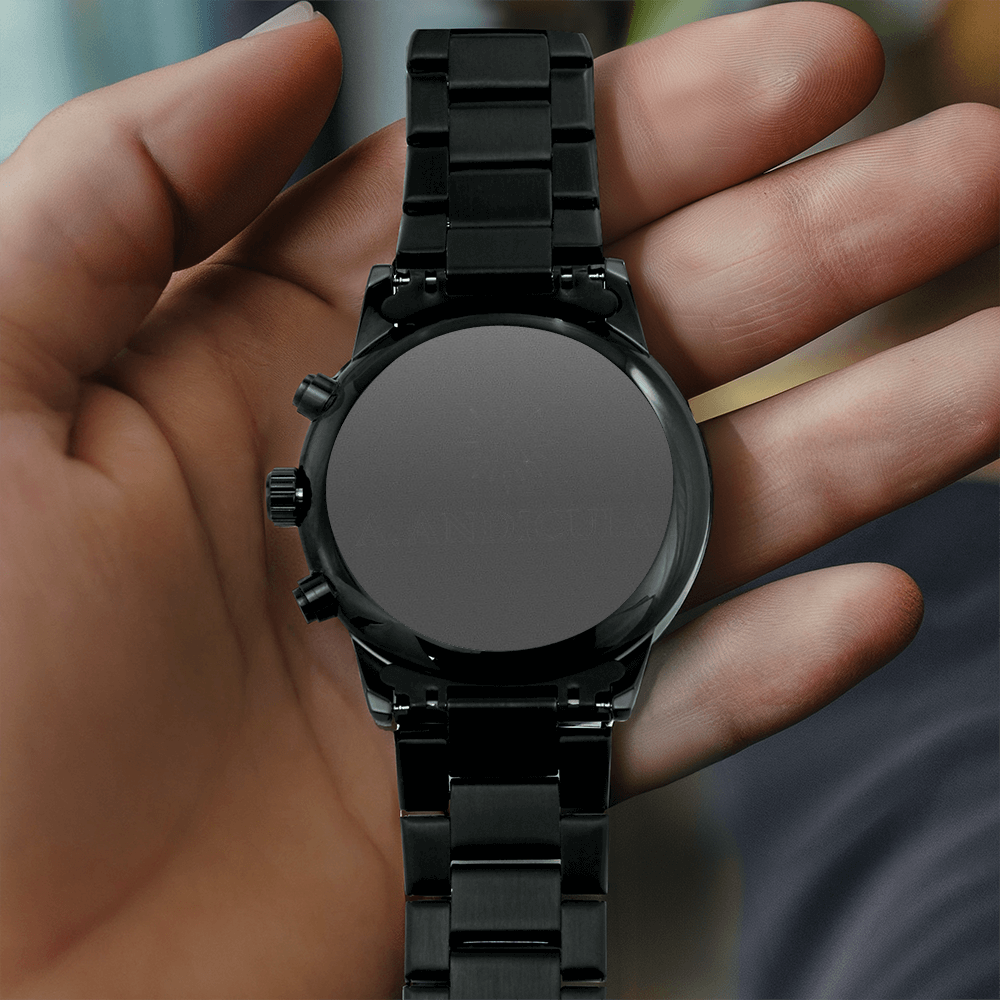 A.ANDICULA Black Chronograph Watch