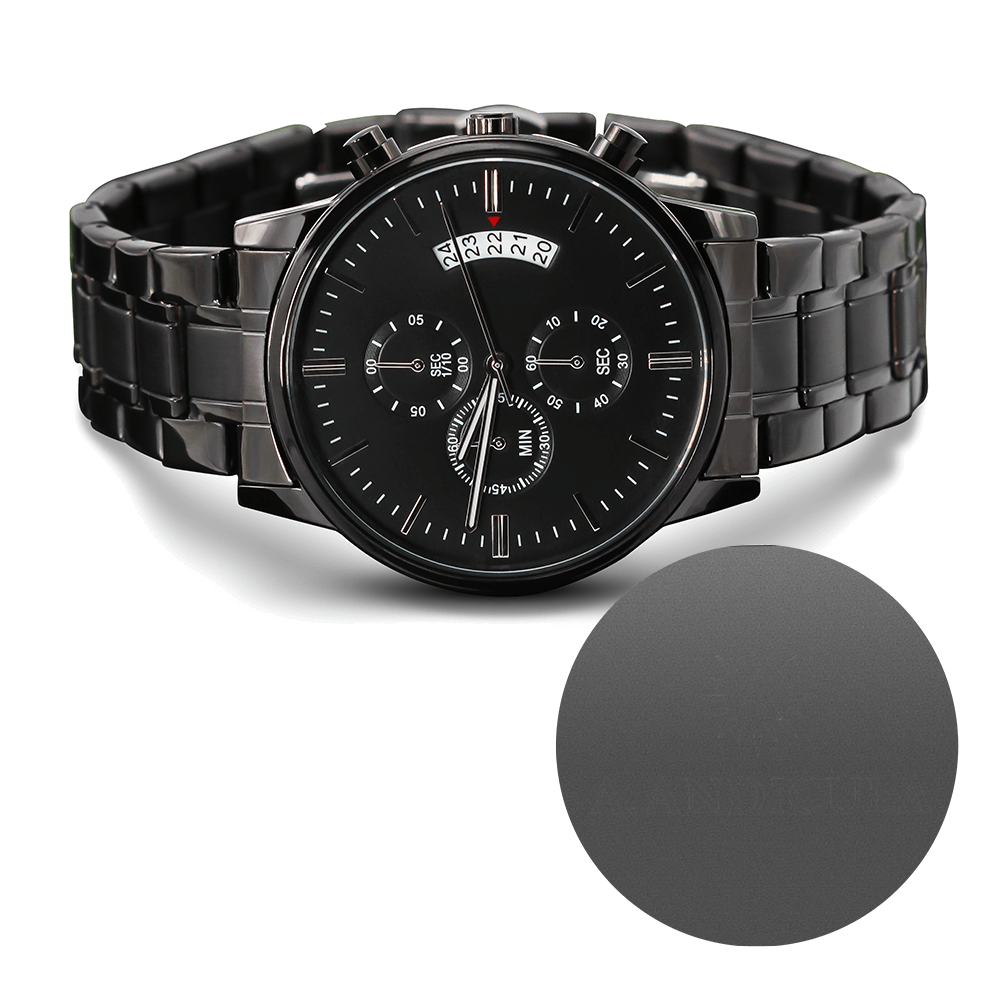 A.ANDICULA Black Chronograph Watch