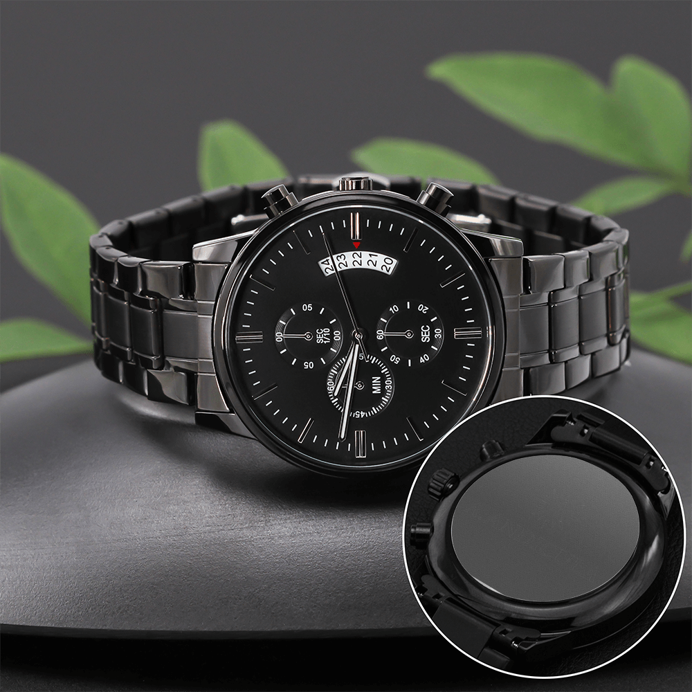 A.ANDICULA Black Chronograph Watch