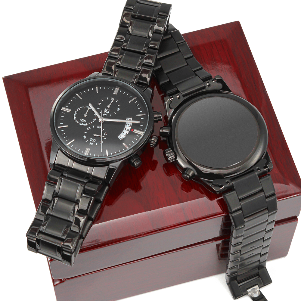 A.ANDICULA Black Chronograph Watch