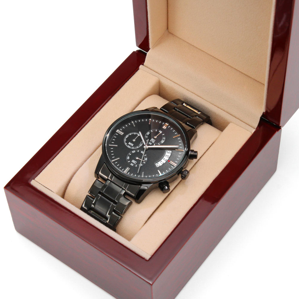 A.ANDICULA Black Chronograph Watch