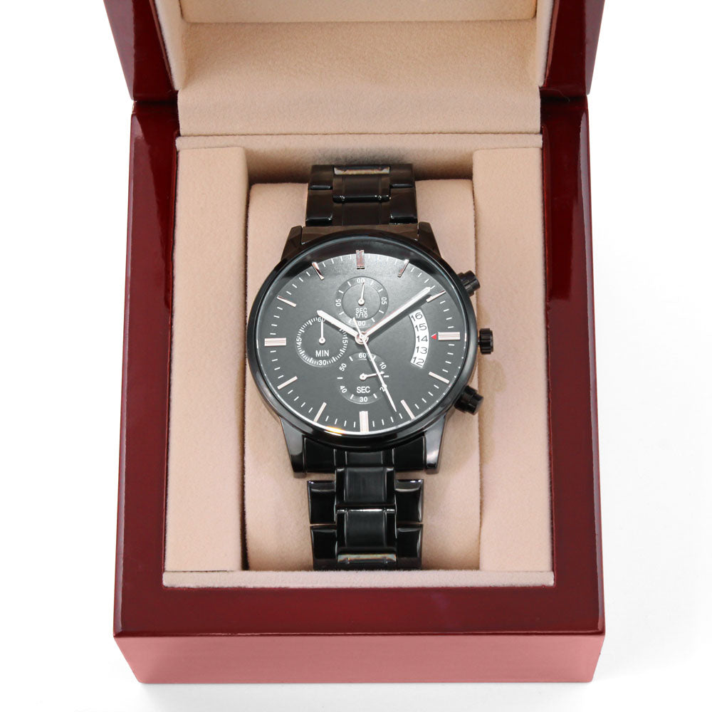 A.ANDICULA Black Chronograph Watch